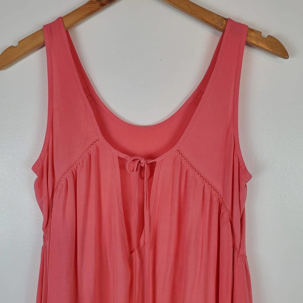 Altar'd state XS tank dress, tie back, pink - Picture 5 of 6